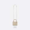 Túi Xách Đeo Chéo Lady Dior Đính Đá Màu Be Chính Hãng Dr032 2026