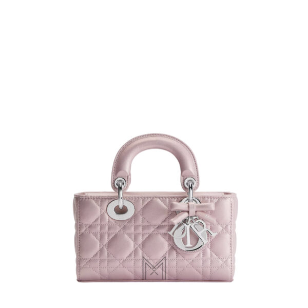 Túi Xách Đeo Chéo Lady Dior Djoy Hình Chữ Nhật Màu Hồng Da Bê Authentic TR036