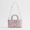 Túi Xách Đeo Chéo Lady Dior Djoy Hình Chữ Nhật Màu Hồng Da Bê Authentic TR036 2026