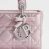 Túi Xách Đeo Chéo Lady Dior Djoy Hình Chữ Nhật Màu Hồng Da Bê Authentic TR036 2026