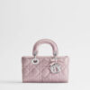 Túi Xách Đeo Chéo Lady Dior Djoy Hình Chữ Nhật Màu Hồng Da Bê Authentic TR036 2026