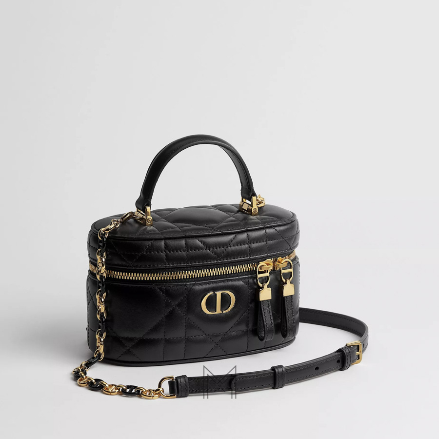 Túi Hộp Vuông Đeo Chéo Dior Màu Đen Da Bê Luxury TR039 2026 Túi Hộp Vuông Đeo Chéo Dior Màu Đen Da Bê Luxury TR039 2026