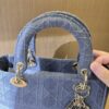 Túi Xách Lady Dior Jisoo Xanh Denim Chính Hãng TR040 2026