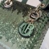 Túi Xách Đeo Chéo Lady Dior Kim Tuyến Màu Xanh Chính Hãng TR043 2026
