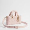 Túi Xách Đeo Chéo Lady Dior D-Joy Hồng Da Bê Chính Hãng TR046 2026