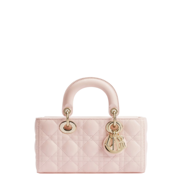 Túi Xách Đeo Chéo Lady Dior D-Joy Hồng Da Bê Chính Hãng TR046