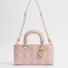 Túi Xách Đeo Chéo Lady Dior D-Joy Hồng Da Bê Chính Hãng TR046 2026