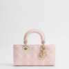 Túi Xách Đeo Chéo Lady Dior D-Joy Hồng Da Bê Chính Hãng TR046 2026
