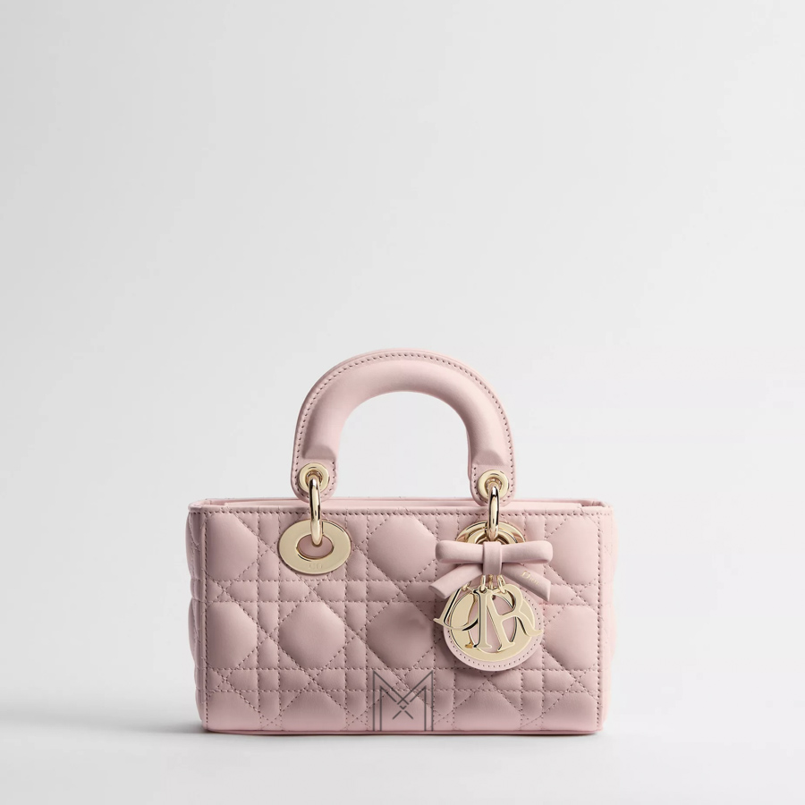 Túi Xách Hàng Hiệu Dior D-Joy Mini Hồng Đính Nơ Da Cừu Chính Hãng TR049 2026 Túi Xách Hàng Hiệu Dior D-Joy Mini Hồng Đính Nơ Da Cừu Chính Hãng TR049 2026
