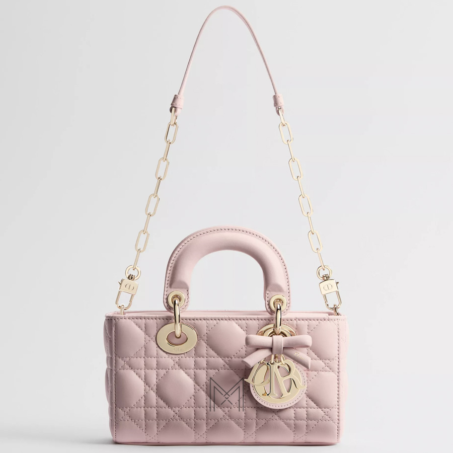 Túi Xách Hàng Hiệu Dior D-Joy Mini Hồng Đính Nơ Da Cừu Chính Hãng TR049 2026 Túi Xách Hàng Hiệu Dior D-Joy Mini Hồng Đính Nơ Da Cừu Chính Hãng TR049 2026