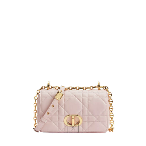 Túi Xách Đeo Chéo Dior Size 20 Hồng Da Bê Chính Hãng DR057