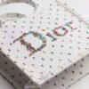 Túi Xách Nữ Hàng Hiệu Dior Trắng Thêu Hoa Nhí Chính Hãng DR058 2026