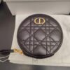 Túi Đeo Chéo Nữ Dior Dáng Tròn Màu Đen Mini Da Bê Chính Hãng DR061 2026