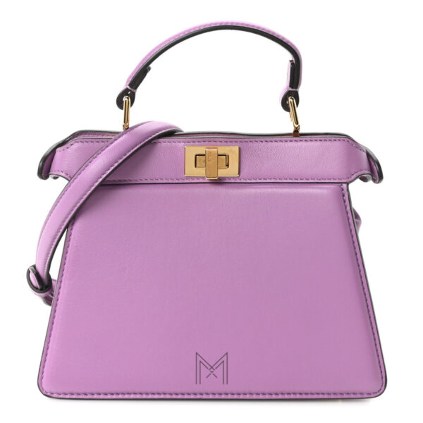 Túi Fendi Peekaboo màu tím da bê chính hãng TFD3