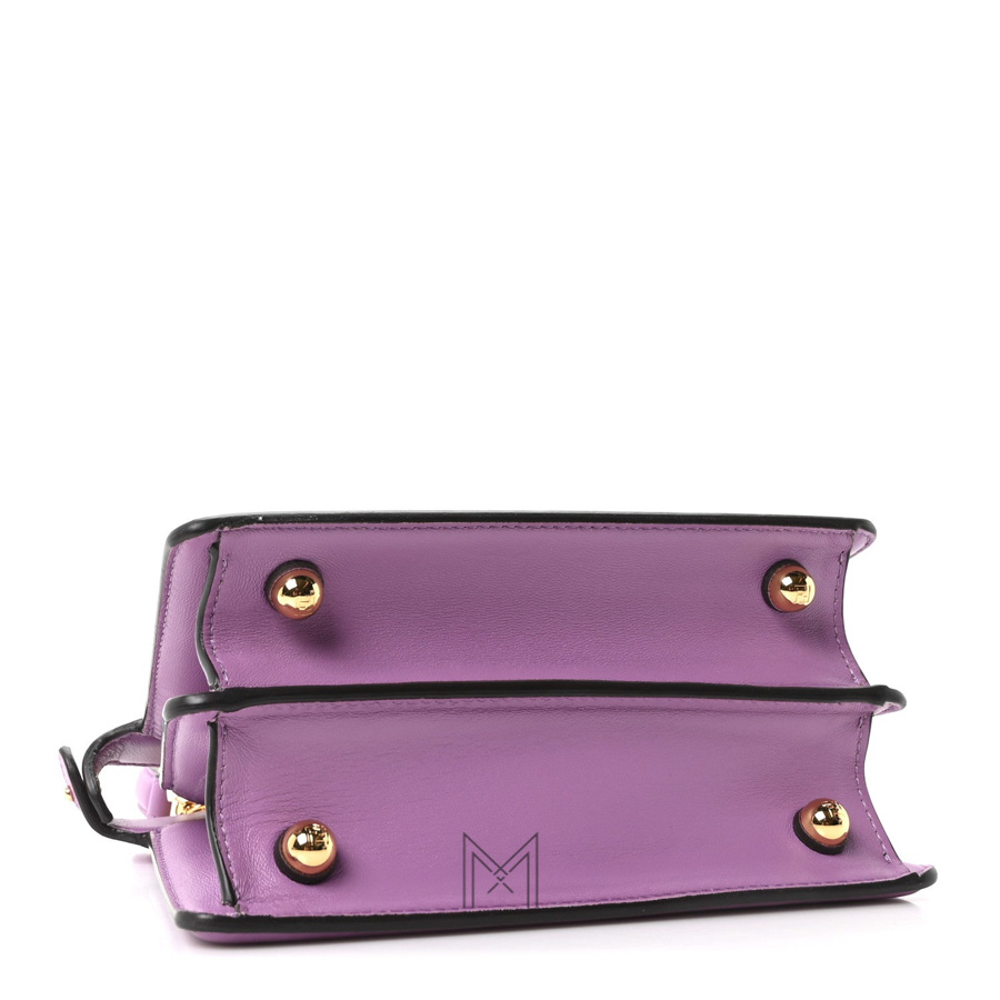 Túi Fendi Peekaboo màu tím da bê chính hãng TFD3 2026 Túi Fendi Peekaboo màu tím da bê chính hãng TFD3 2026