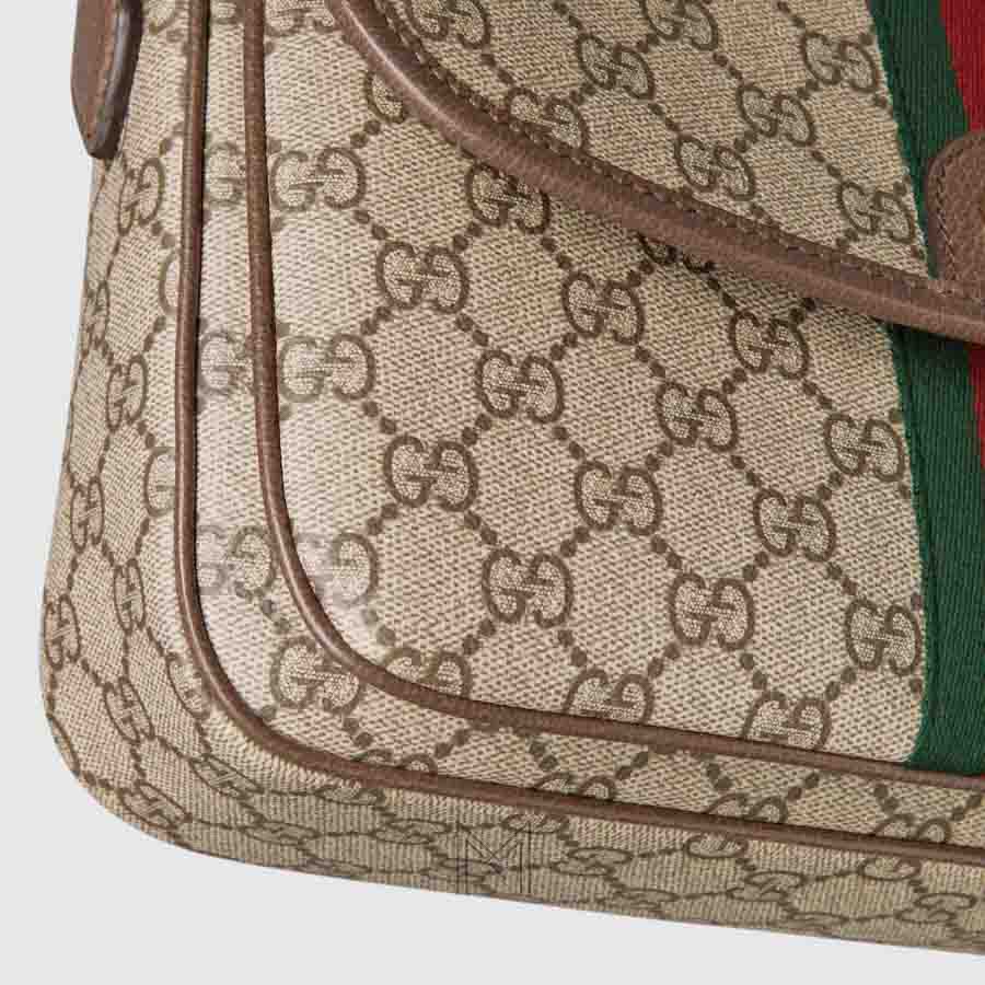 Túi Gucci 2 ngăn màu be hoạ tiết authentic NTG036 2026 Túi Gucci 2 ngăn màu be hoạ tiết authentic NTG036 2026