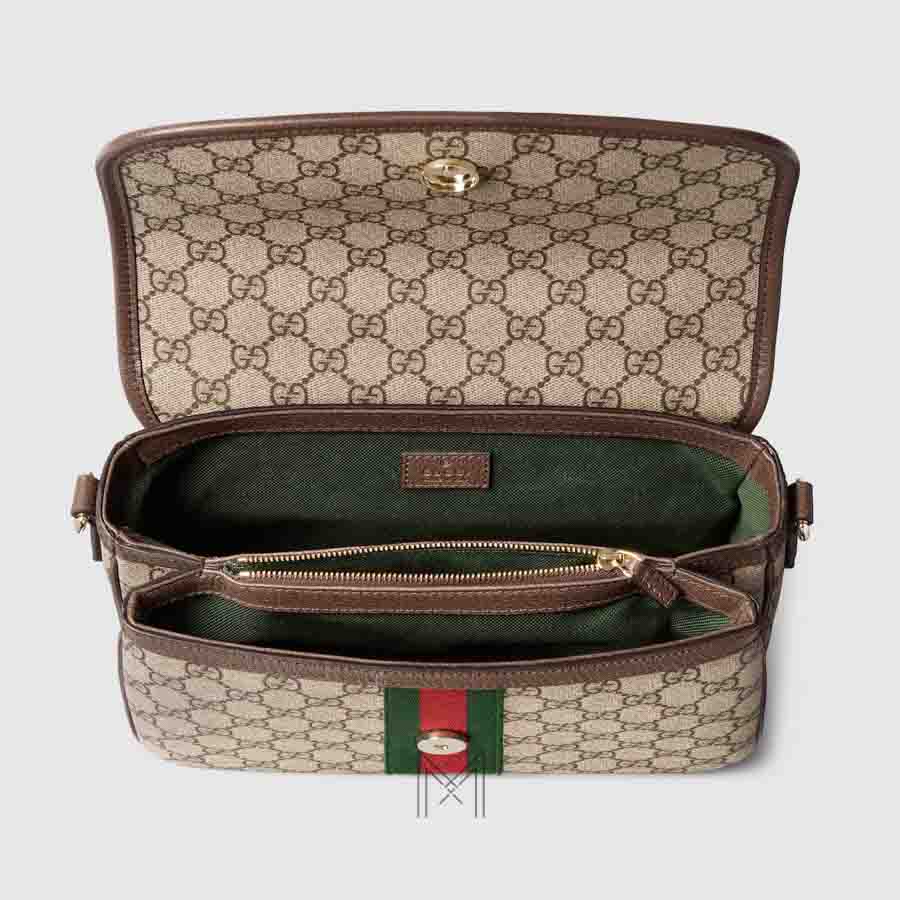 Túi Gucci 2 ngăn màu be hoạ tiết authentic NTG036 2026 Túi Gucci 2 ngăn màu be hoạ tiết authentic NTG036 2026