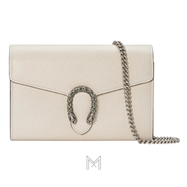 Túi Gucci đầu rồng size 20 màu trắng authentic NTG029