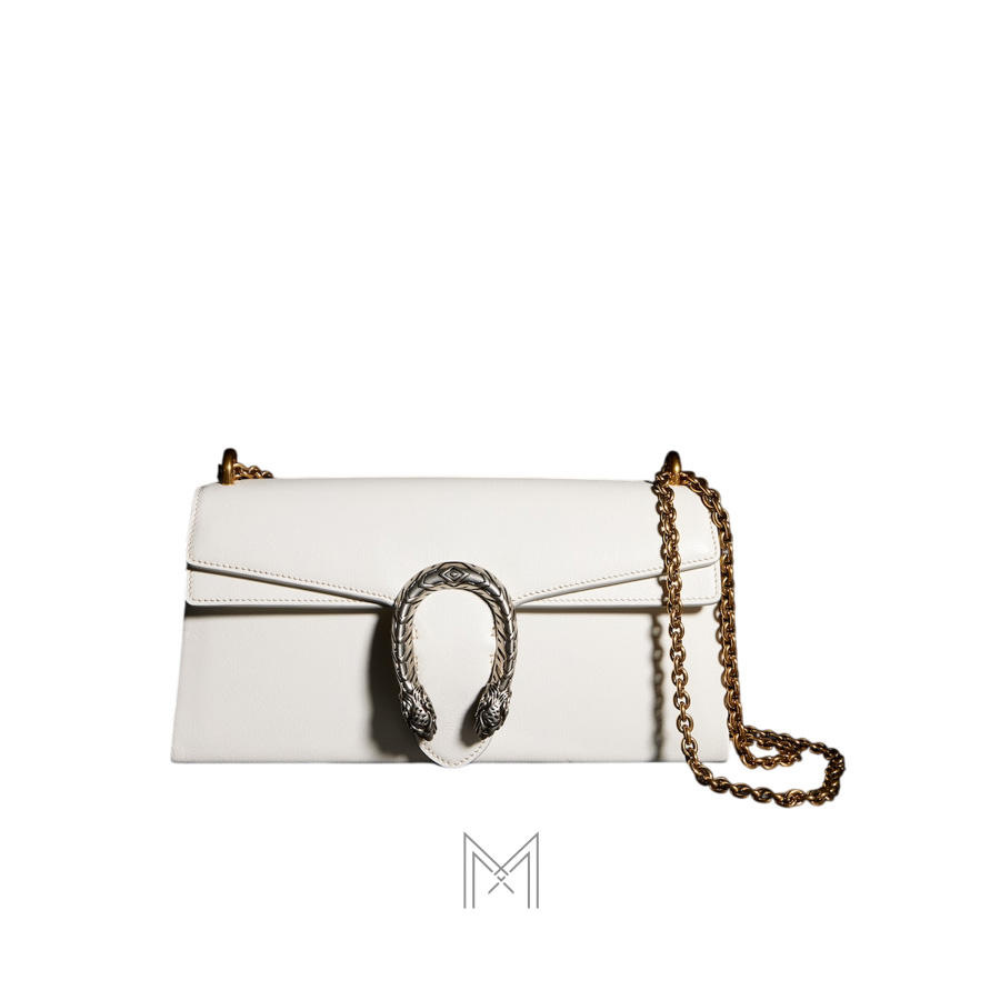Túi Gucci đầu rồng size 28 màu trắng chính hãng NTG028 2026 Túi Gucci đầu rồng size 28 màu trắng chính hãng NTG028 2026