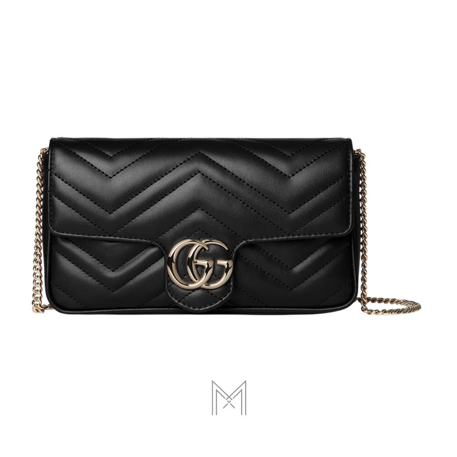 Túi Gucci màu đen dây xích chính hãng NTG027 2026 Túi Gucci màu đen dây xích chính hãng NTG027 2026