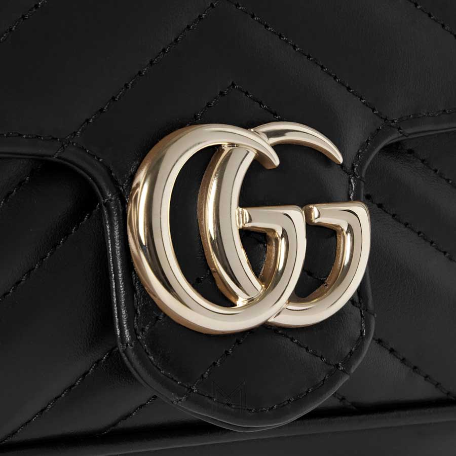Túi Gucci màu đen dây xích chính hãng NTG027 2026 Túi Gucci màu đen dây xích chính hãng NTG027 2026