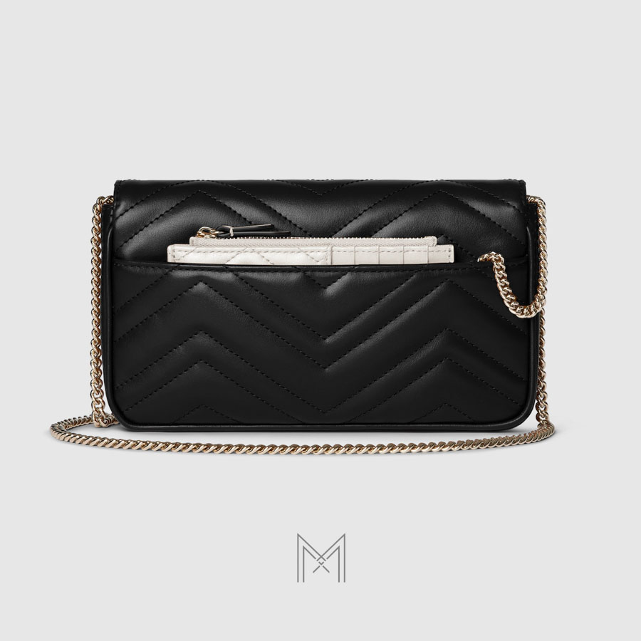 Túi Gucci màu đen dây xích chính hãng NTG027 2026 Túi Gucci màu đen dây xích chính hãng NTG027 2026