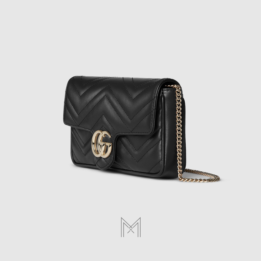Túi Gucci màu đen dây xích chính hãng NTG027 2026 Túi Gucci màu đen dây xích chính hãng NTG027 2026