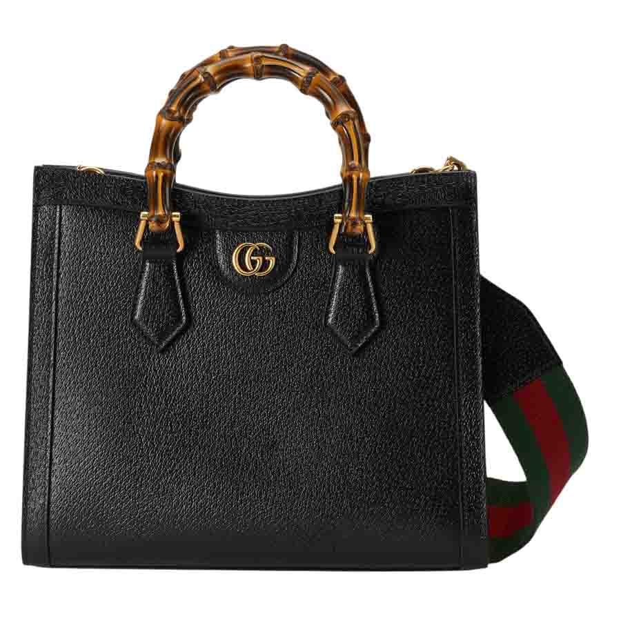 Túi Gucci Diana màu đen logo vàng chính hãng NTG031 2026 Túi Gucci Diana màu đen logo vàng chính hãng NTG031 2026