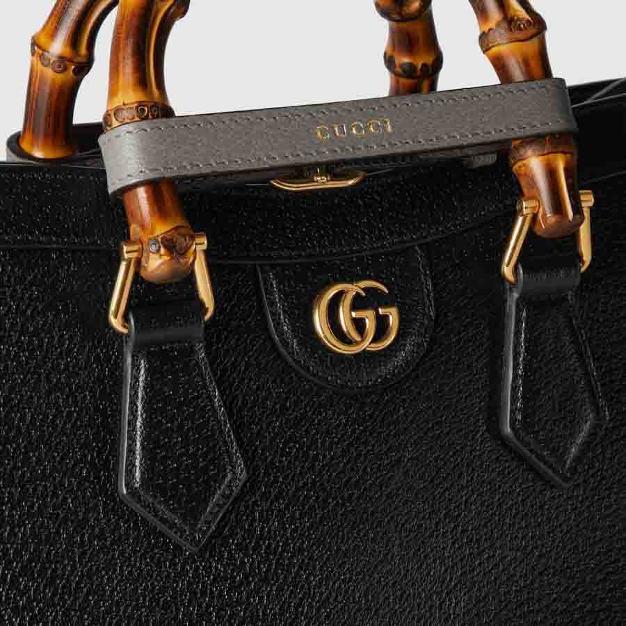 Túi Gucci Diana màu đen logo vàng chính hãng NTG031 2026 Túi Gucci Diana màu đen logo vàng chính hãng NTG031 2026