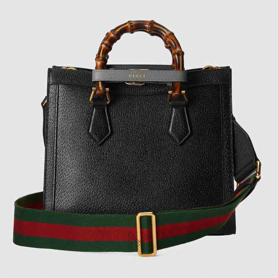 Túi Gucci Diana màu đen logo vàng chính hãng NTG031 2026 Túi Gucci Diana màu đen logo vàng chính hãng NTG031 2026