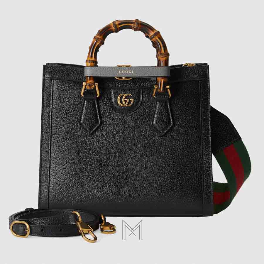 Túi Gucci Diana màu đen logo vàng chính hãng NTG031 2026 Túi Gucci Diana màu đen logo vàng chính hãng NTG031 2026