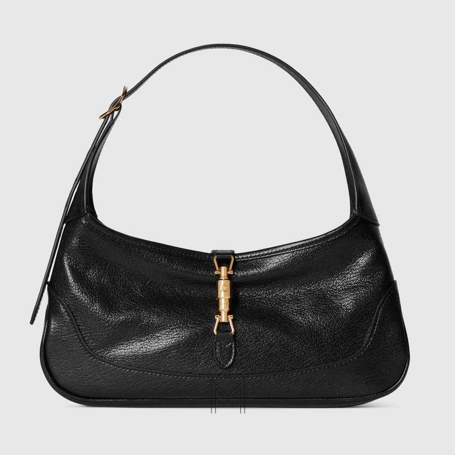 Túi Gucci Jackie 1961 màu đen khoá vàng authentic NTG022 2026 Túi Gucci Jackie 1961 màu đen khoá vàng authentic NTG022 2026
