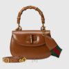 Túi xách Gucci màu nâu da trơn authentic NTG020 2026 Túi xách Gucci màu nâu da trơn authentic NTG020 2026