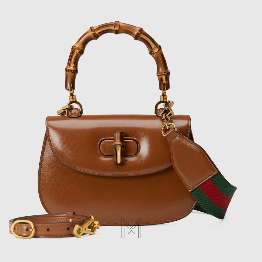 Túi xách Gucci màu nâu da trơn authentic NTG020 2026 Túi xách Gucci màu nâu da trơn authentic NTG020 2026