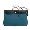 Túi Hermes Herbag Zip màu xanh canvas Militaire & da bò Hunter chính hãng THM10 2026