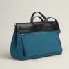 Túi Hermes Herbag Zip màu xanh canvas Militaire & da bò Hunter chính hãng THM10 2026