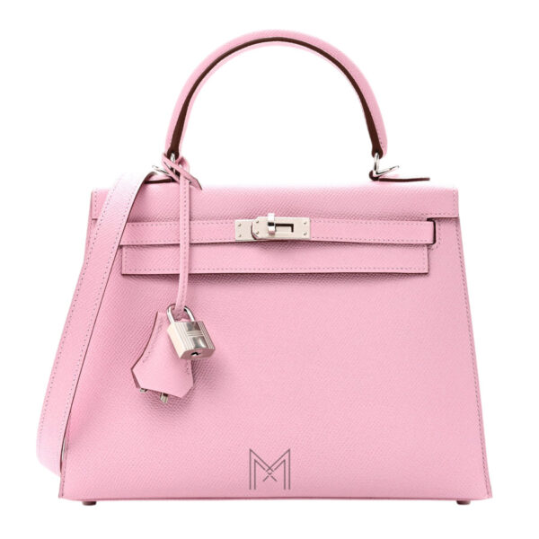 Túi HERMES Epsom Kelly Sellier 25 màu hồng chính hãng THM12