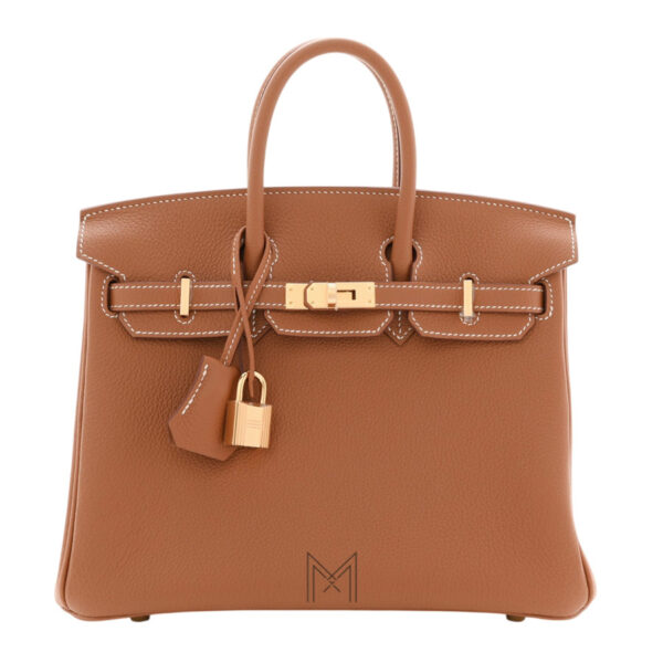 Túi xách HERMES nâu Togo Birkin 25 authentic THM17
