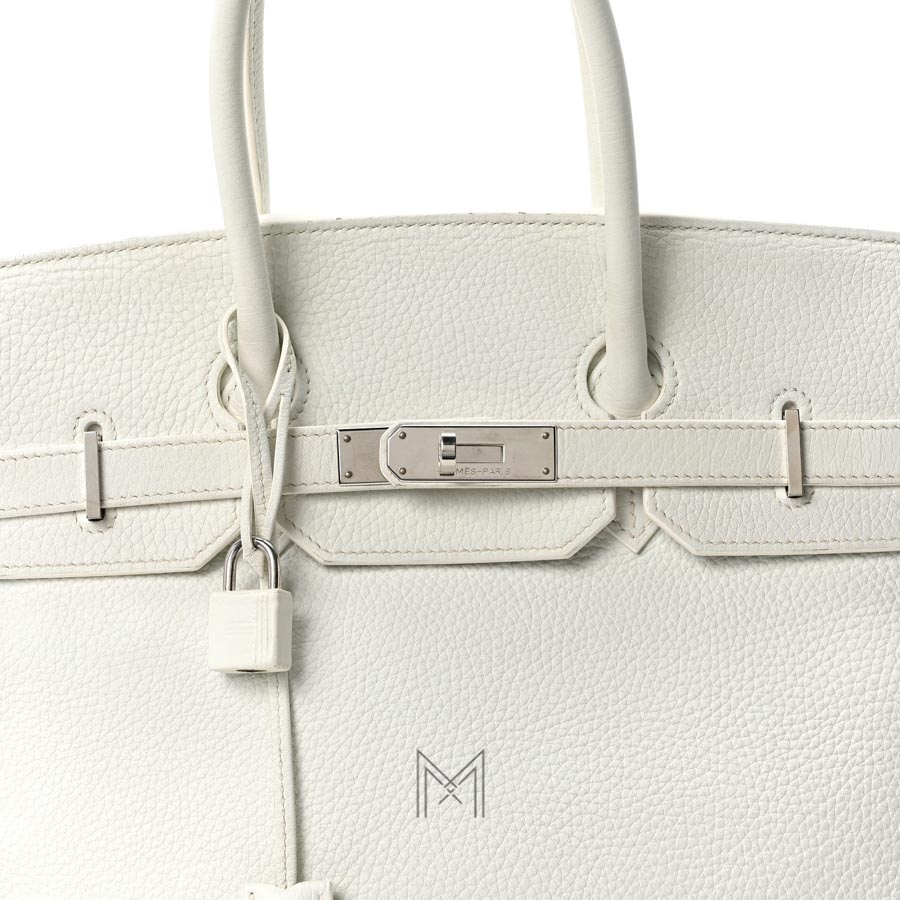 Túi Hermes Trắng Togo Birkin 35 chính hãng THM22 2026 Túi Hermes Trắng Togo Birkin 35 chính hãng THM22 2026