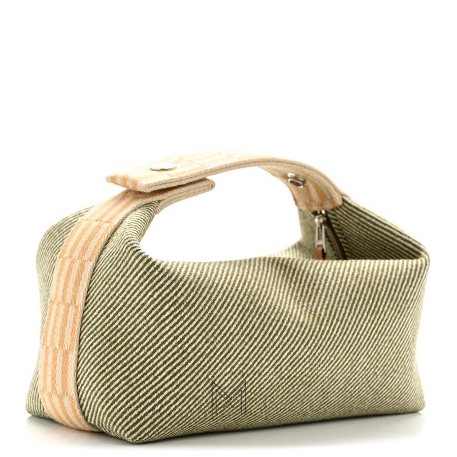 Túi HERMES xanh rêu Wool Small Bride-A-Brac H Natte Pouch chính hãng THM25 2026 Túi HERMES xanh rêu Wool Small Bride-A-Brac H Natte Pouch chính hãng THM25 2026