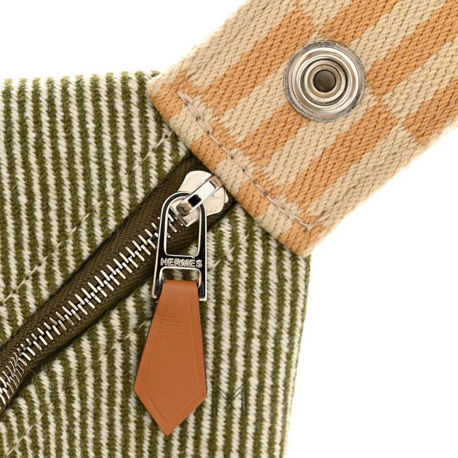 Túi HERMES xanh rêu Wool Small Bride-A-Brac H Natte Pouch chính hãng THM25 2026 Túi HERMES xanh rêu Wool Small Bride-A-Brac H Natte Pouch chính hãng THM25 2026