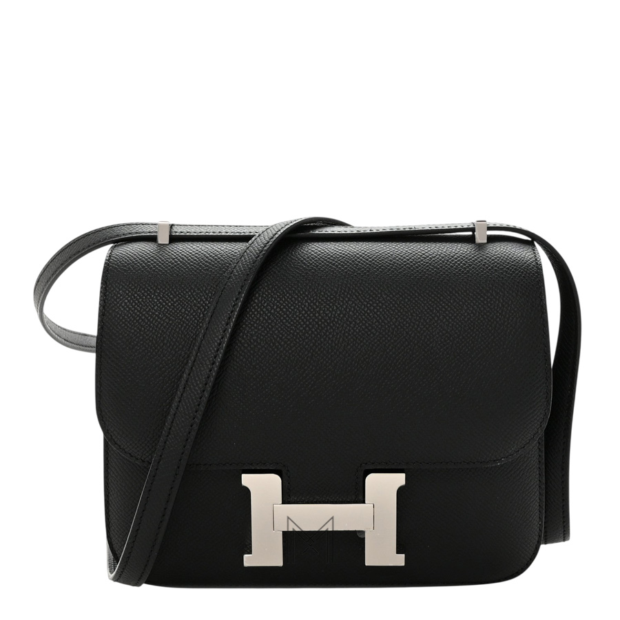 Túi HM sz 18 đeo chéo HERMES Epsom Constance màu đen chính hãng THM27 2026 Túi HM sz 18 đeo chéo HERMES Epsom Constance màu đen chính hãng THM27 2026