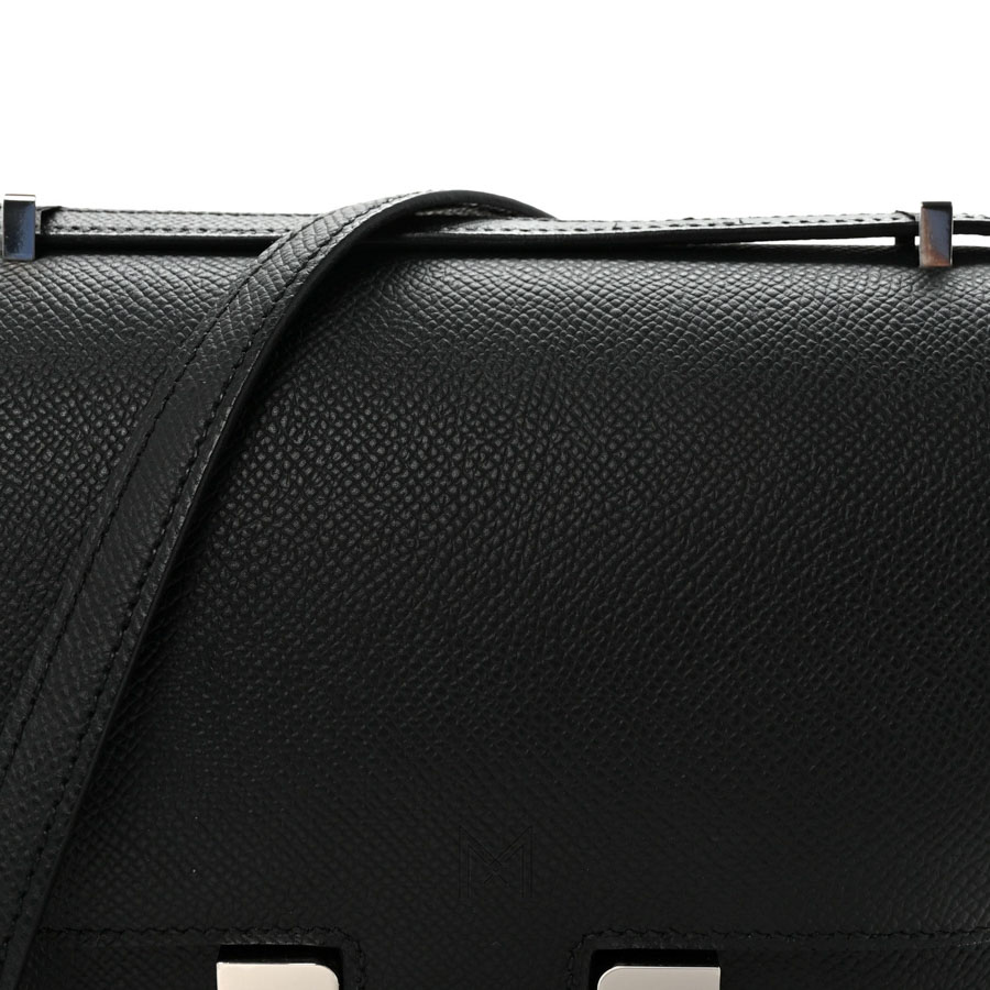 Túi HM sz 18 đeo chéo HERMES Epsom Constance màu đen chính hãng THM27 2026 Túi HM sz 18 đeo chéo HERMES Epsom Constance màu đen chính hãng THM27 2026