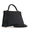 Túi HM sz 20 HERMES Chevre Chamkila Kelly Sellier màu đen chính hãng THM28 2026 Túi HM sz 20 HERMES Chevre Chamkila Kelly Sellier màu đen chính hãng THM28 2026