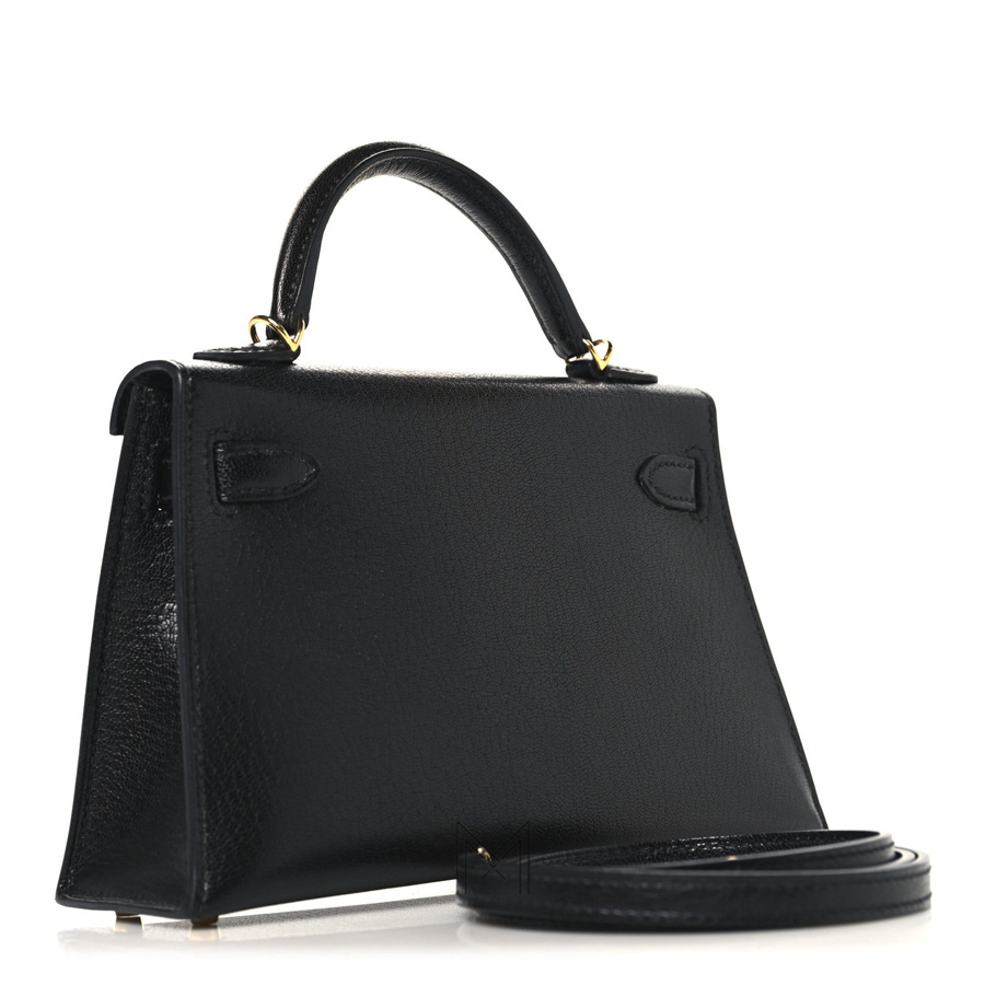 Túi HM sz 20 HERMES Chevre Chamkila Kelly Sellier màu đen chính hãng THM28 2026 Túi HM sz 20 HERMES Chevre Chamkila Kelly Sellier màu đen chính hãng THM28 2026