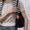 Túi Kẹp Nách Dior Màu Đen Sần Chính Hãng DR067 2026