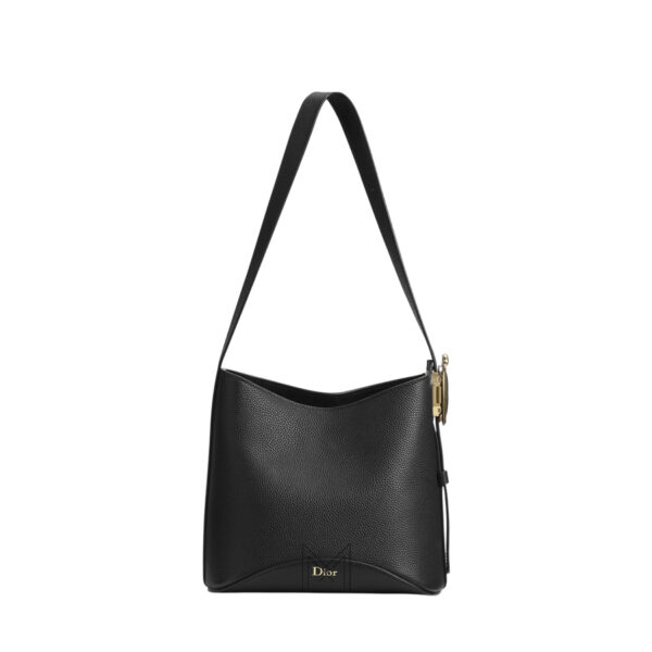 Túi Kẹp Nách Dior Màu Đen Sần Chính Hãng DR067