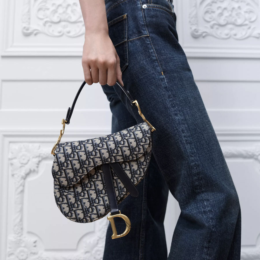 Túi Kẹp Nách Dior Saddle Họa Tiết Dior Oblique Chính Hãng DR068 2026 Túi Kẹp Nách Dior Saddle Họa Tiết Dior Oblique Chính Hãng DR068 2026