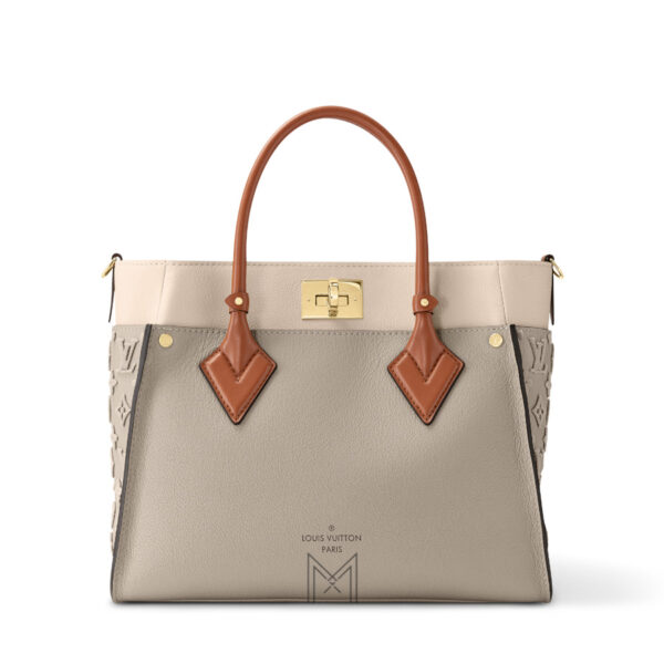 Túi Xách Công Sở Louis Vuitton Màu Xám Be Hàng Hiệu LV 01