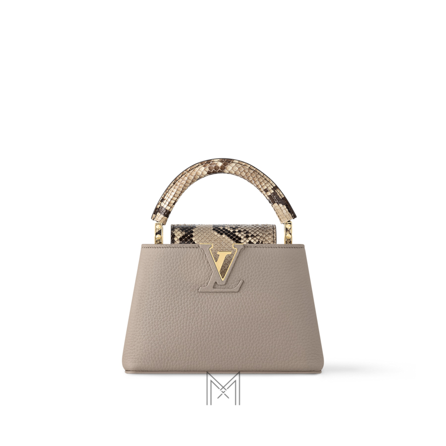 Túi Xách Louis Vuitton Capucines Da Rắn Phối Màu Be Chính Hãng CC 014 2026 Túi Xách Louis Vuitton Capucines Da Rắn Phối Màu Be Chính Hãng CC 014 2026